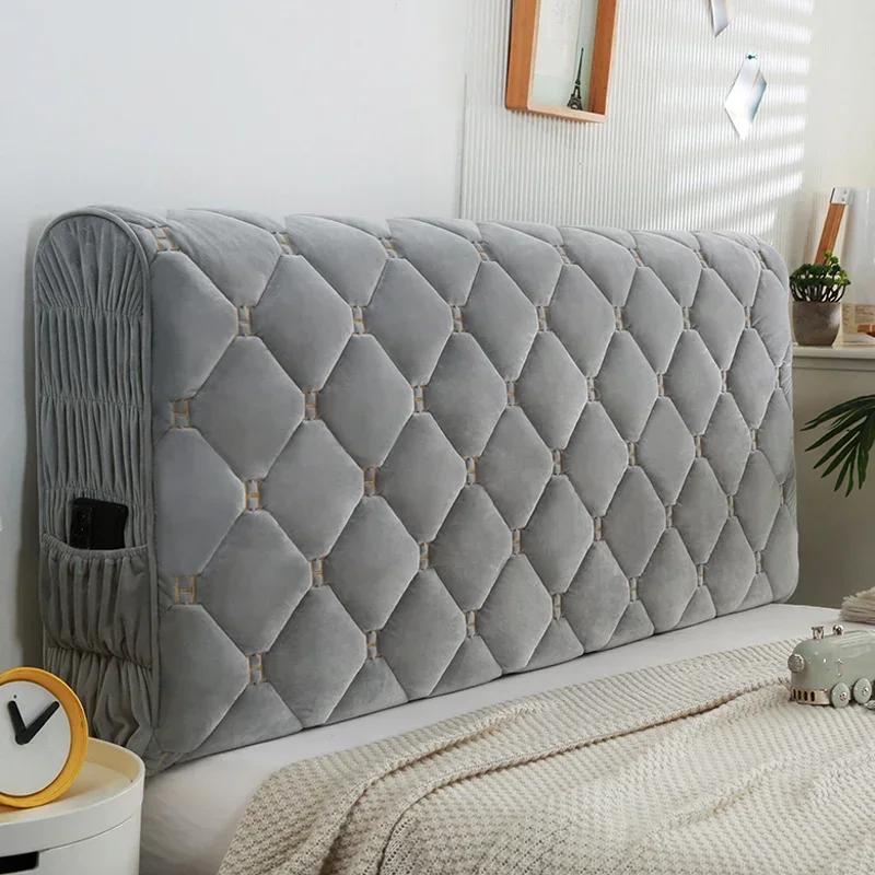 Quilted Luxury Thicken Velvet Headboard Cover Solid Color High Grade All-inclusive Bedside Cover Soft Plush Bed Head Cover 120x65cm светло-серый
Quilted Luxury Thicken Velvet Headboard Cover Solid Color High Grade All-inclusive Bedside Cover Soft Plush Bed Head Cover 120x65cm светло-серый