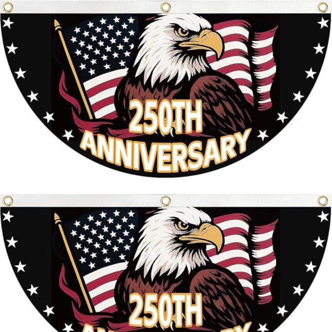 250 Years Anniversary Flag Bunting Fan Flags Patriotic Yard Signs Party Supplies Christmas Banner Outdoor
250 Years Anniversary Flag Bunting Fan Flags Patriotic Yard Signs Party Supplies Christmas Banner Outdoor