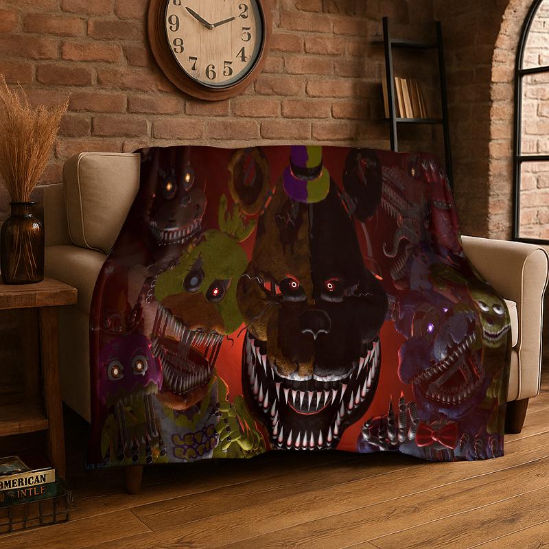 Classic F-FNAF Horror Game Freddy Flannel Blanket Soft Warm Throw Blanket for Bedroom Living Room Bed Travel Camping Picnic 75x90cm
Classic F-FNAF Horror Game Freddy Flannel Blanket Soft Warm Throw Blanket for Bedroom Living Room Bed Travel Camping Picnic 75x90cm