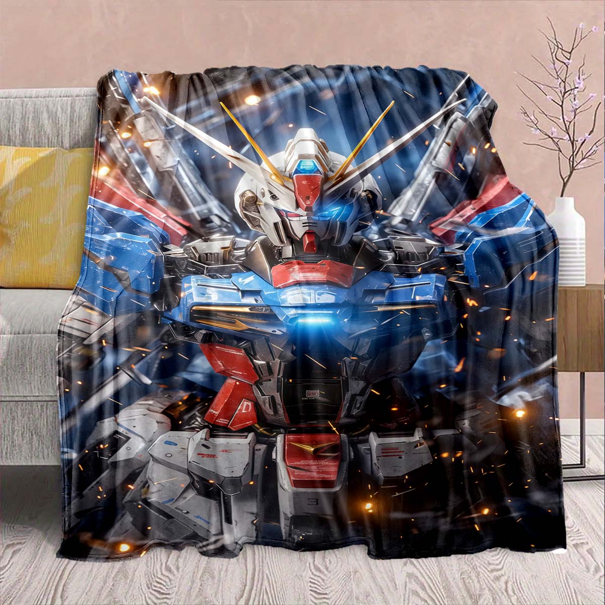 Gundam Anime Flannel Blanket - Soft Warm Perfect for Sofa, Bedding Camping Travel Office Home Decor 75x90cm
Gundam Anime Flannel Blanket - Soft Warm Perfect for Sofa, Bedding Camping Travel Office Home Decor 75x90cm