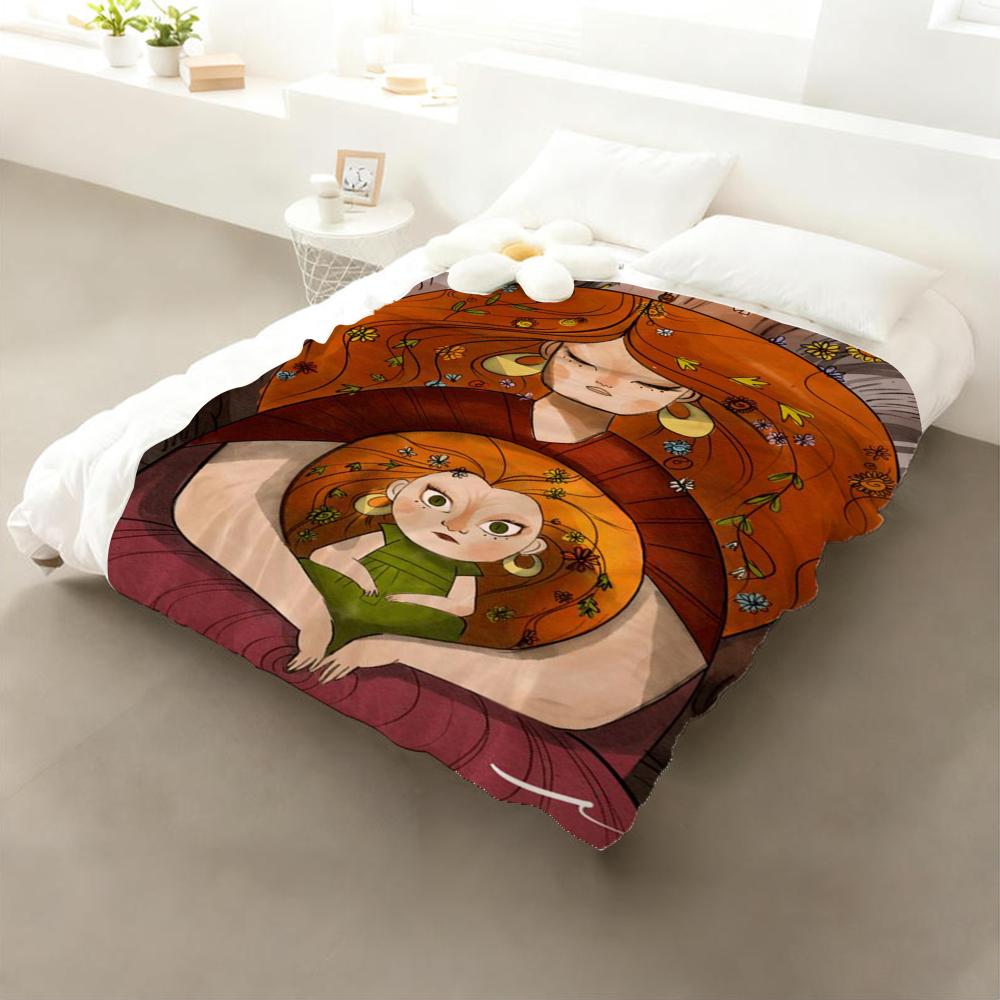 Movie Wolfwalkers Throw Flannel Throw Blanket: Soft Kid-Friendly Warm Anti-Static All Season Washable Couch Bed Home 75cmx90cm
Movie Wolfwalkers Throw Flannel Throw Blanket: Soft Kid-Friendly Warm Anti-Static All Season Washable Couch Bed Home 75cmx90cm
