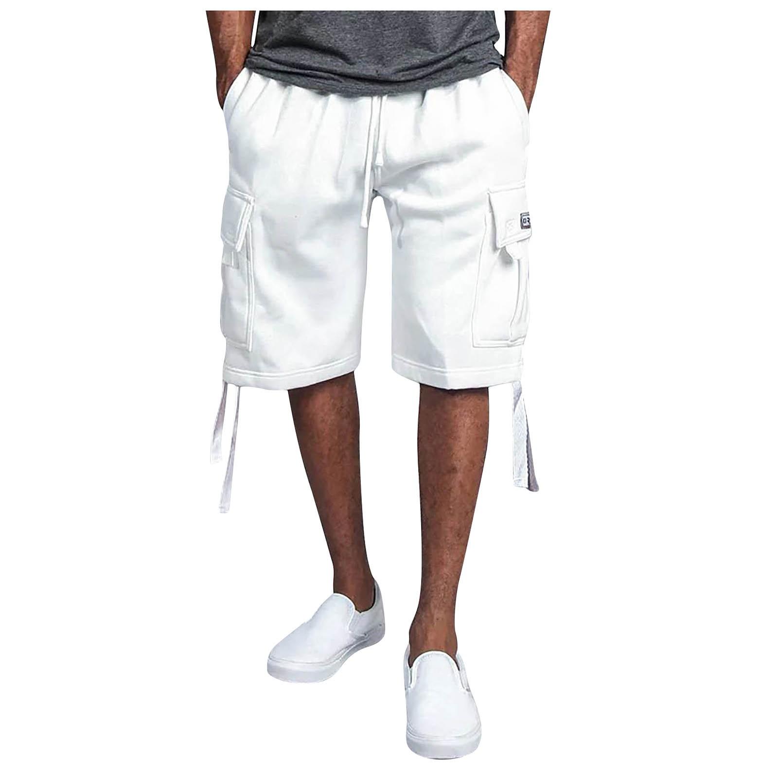 Мужские летние шорты-карго Свободные повседневные брюки Мужские шорты для бега с несколькими карманами на шнурке XL белый
Мужские летние шорты-карго Свободные повседневные брюки Мужские шорты для бега с несколькими карманами на шнурке XL белый