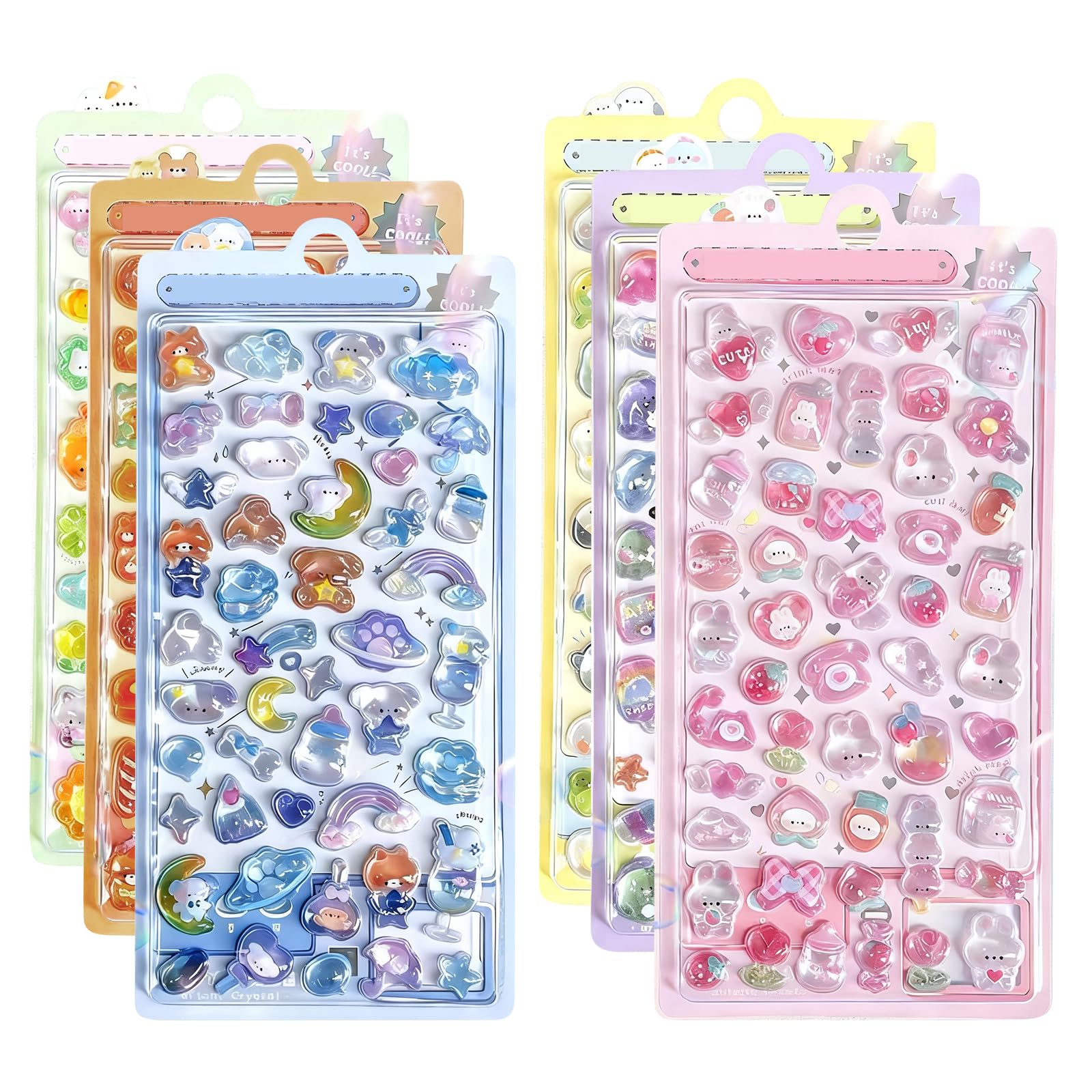 Mayfoo 6-Piece 3D Embossed Sticker Set Cute Water Resistant Adhesive for Journals Notebooks Light Easy Storage Girls Boys Children
Mayfoo 6-Piece 3D Embossed Sticker Set Cute Water Resistant Adhesive for Journals Notebooks Light Easy Storage Girls Boys Children