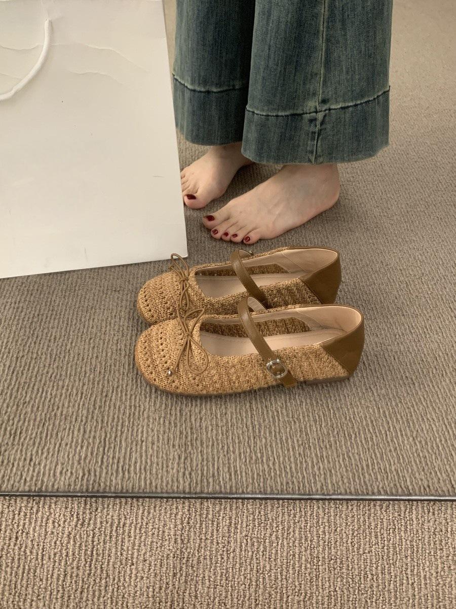 Ретро нишевый дизайн, дышащее плетение, вечерний бриз, туфли Мэри Джейн, не утомляют ноги, балетки на плоской подошве, одинарные туфли, женские 35 коричневый
Ретро нишевый дизайн, дышащее плетение, вечерний бриз, туфли Мэри Джейн, не утомляют ноги, балетки на плоской подошве, одинарные туфли, женские 35 коричневый