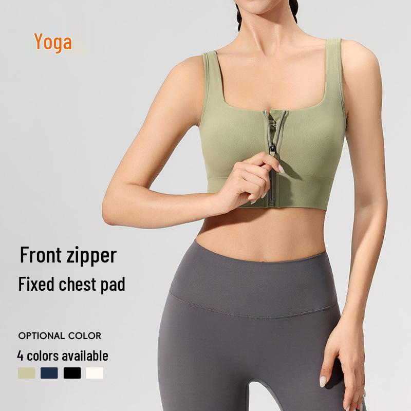 European & American Shockproof Fitness Bra - Women s High-Intensity Running, Beautiful Back, Front Zipper, Yoga Sports Vest Extra Large
European & American Shockproof Fitness Bra - Women s High-Intensity Running, Beautiful Back, Front Zipper, Yoga Sports Vest Extra Large
