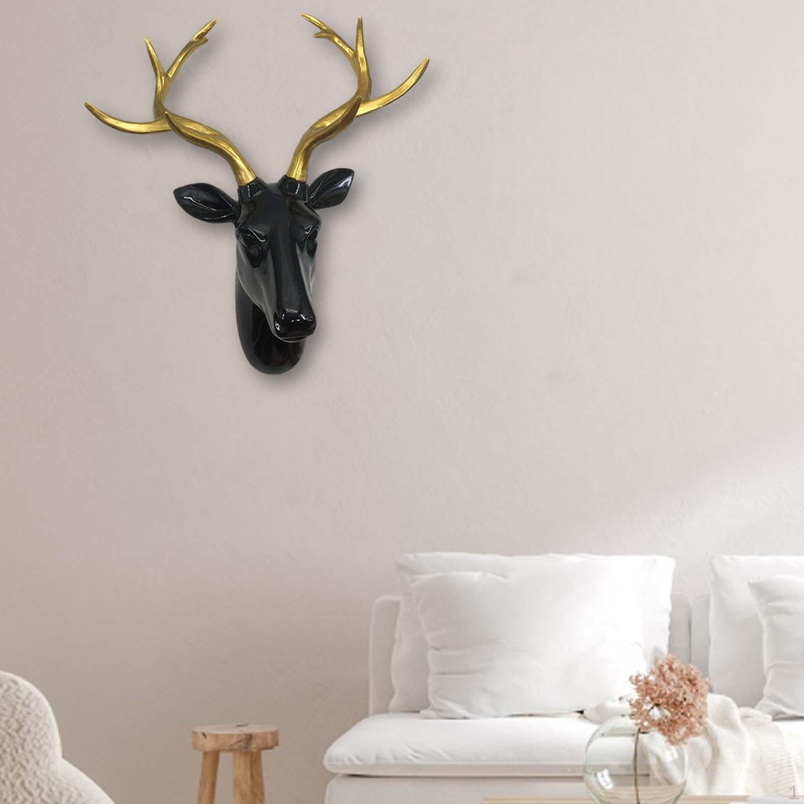Deer Antler Wall Sculpture Head Decor Realistic Hanging Elk Figurine for Bedroom Sofa
Deer Antler Wall Sculpture Head Decor Realistic Hanging Elk Figurine for Bedroom Sofa