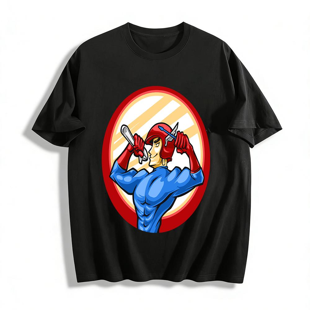Auto Repair Hero Themed Printed Casual T-Shirt Pure cotton T-shirt XXS
Auto Repair Hero Themed Printed Casual T-Shirt Pure cotton T-shirt XXS
