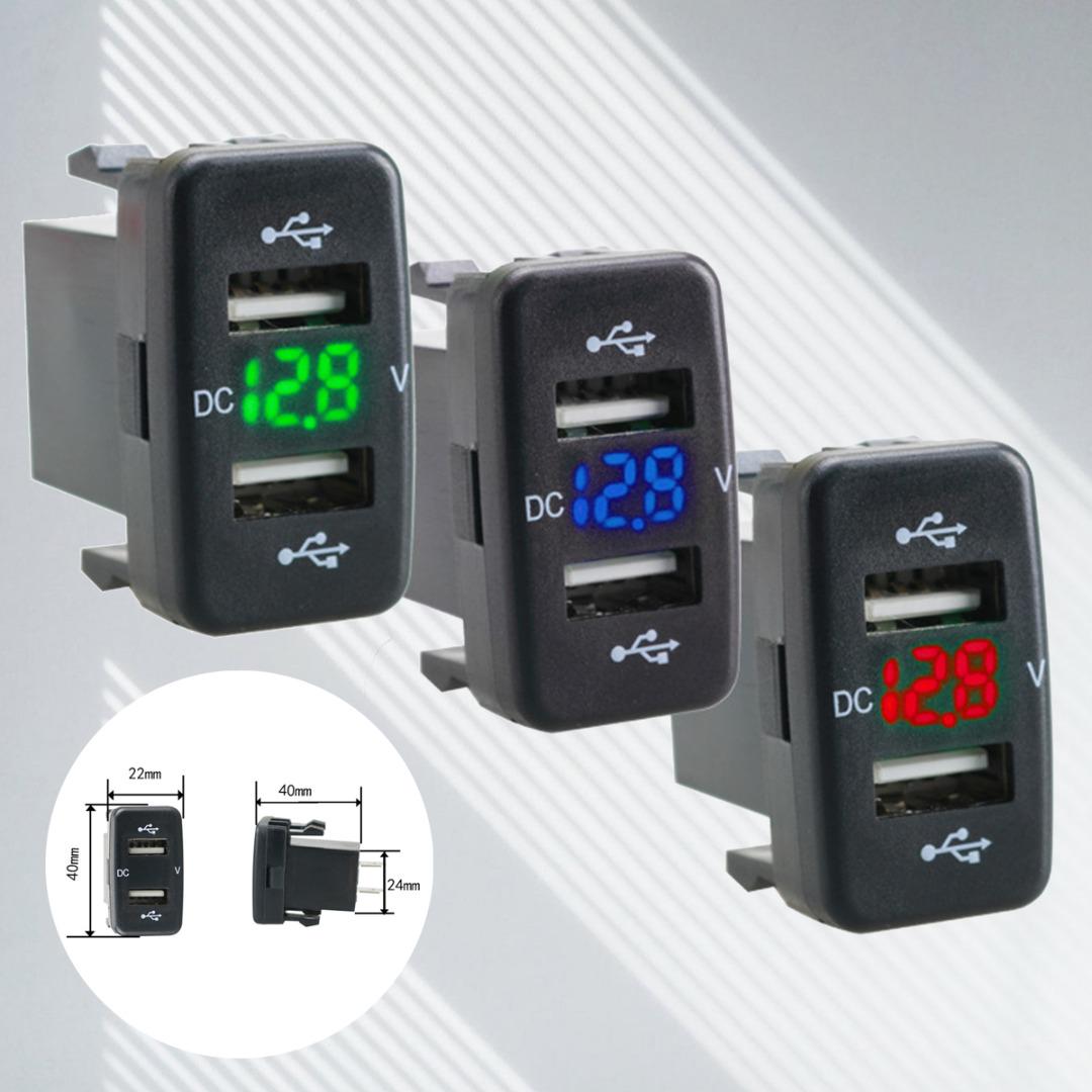 PDTO 4.2A Автомобильное зарядное устройство, двойной USB-порт, адаптер для зарядки дисплея напряжения для Toyota
PDTO 4.2A Автомобильное зарядное устройство, двойной USB-порт, адаптер для зарядки дисплея напряжения для Toyota