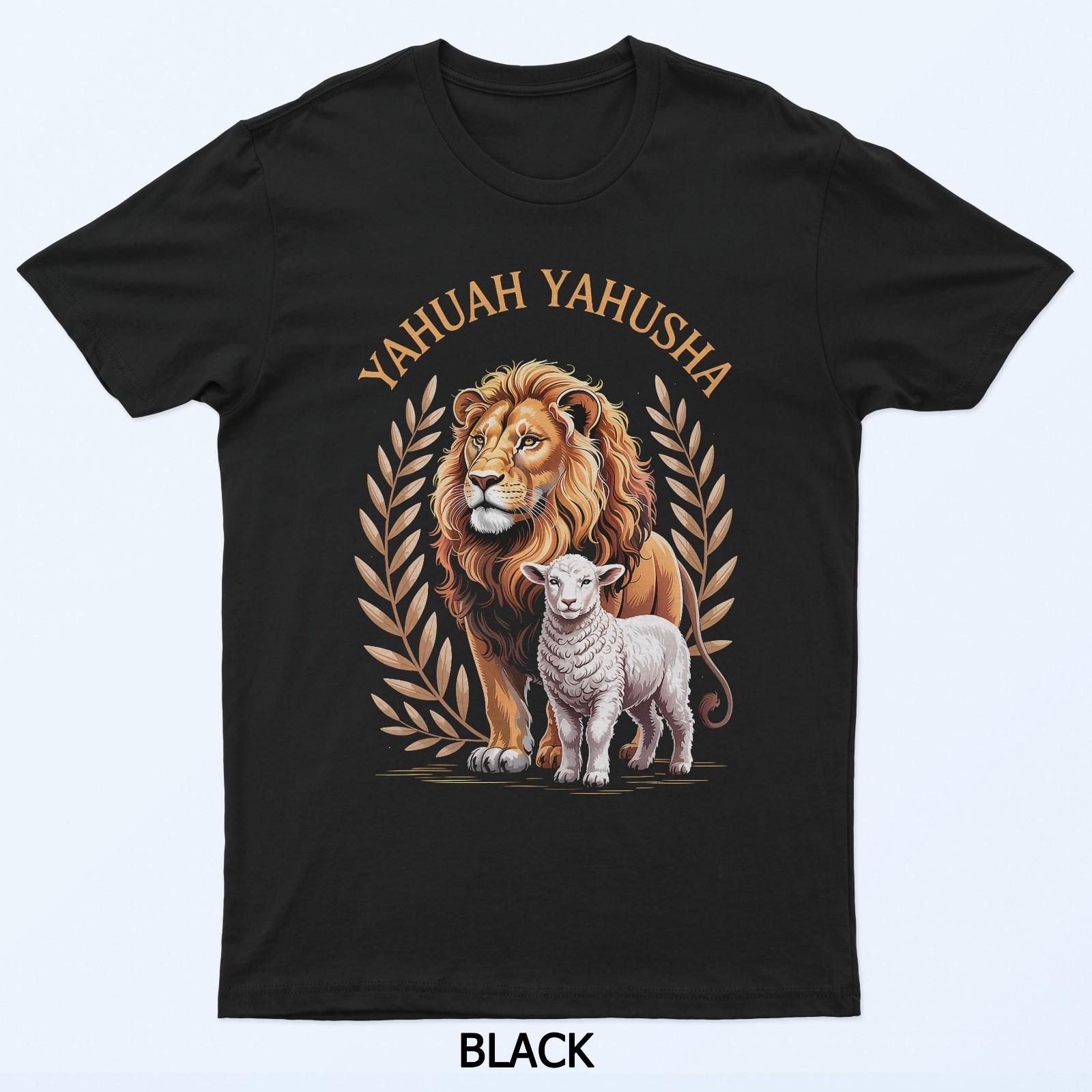 Lion of Judah and Lamb Yahuah Yahusha T-Shirt 2XL
Lion of Judah and Lamb Yahuah Yahusha T-Shirt 2XL