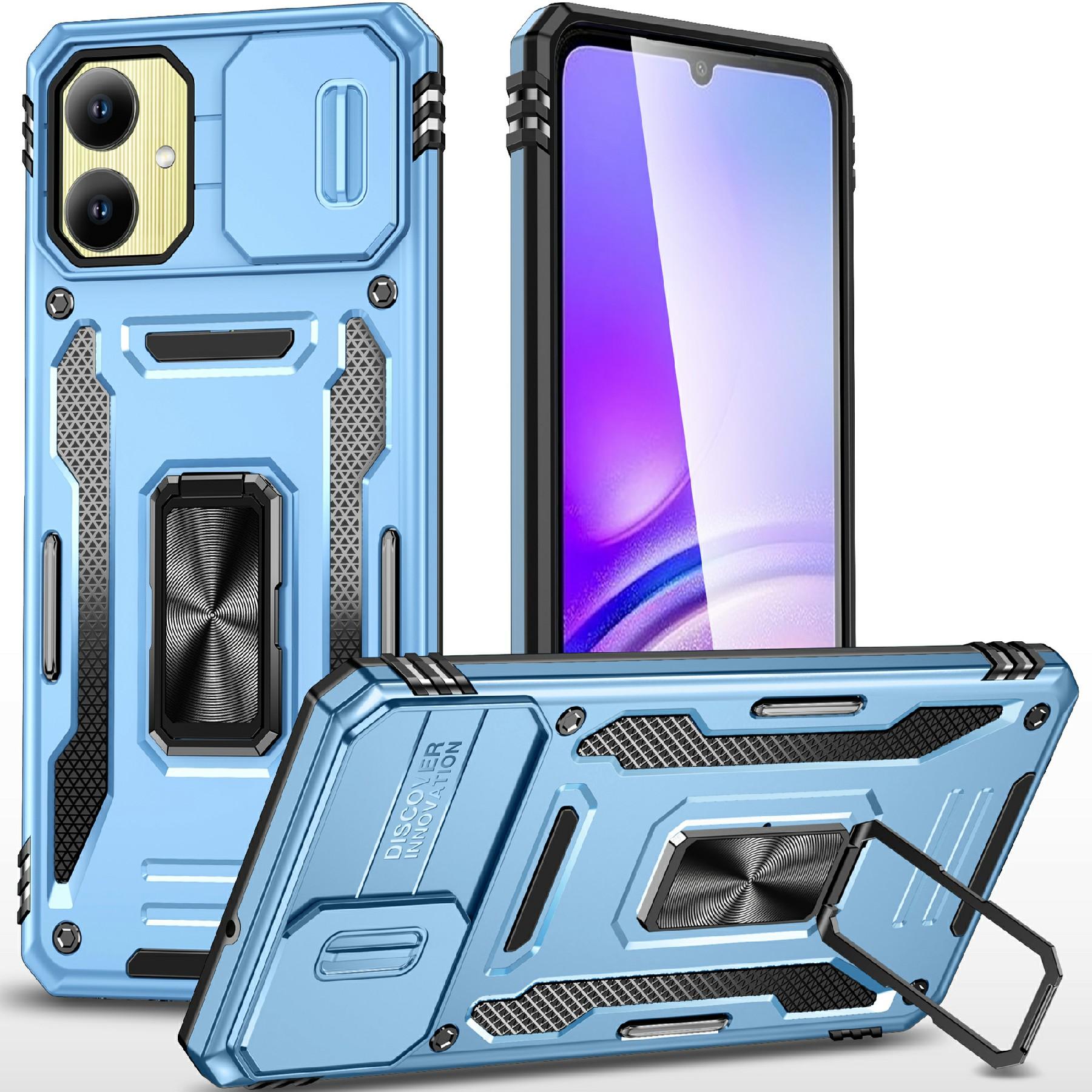 For Samsung Galaxy A06 4G Case Kickstand Slide Lens Lid PC+TPU Drop-Proof Phone Cover Baby Blue
For Samsung Galaxy A06 4G Case Kickstand Slide Lens Lid PC+TPU Drop-Proof Phone Cover Baby Blue