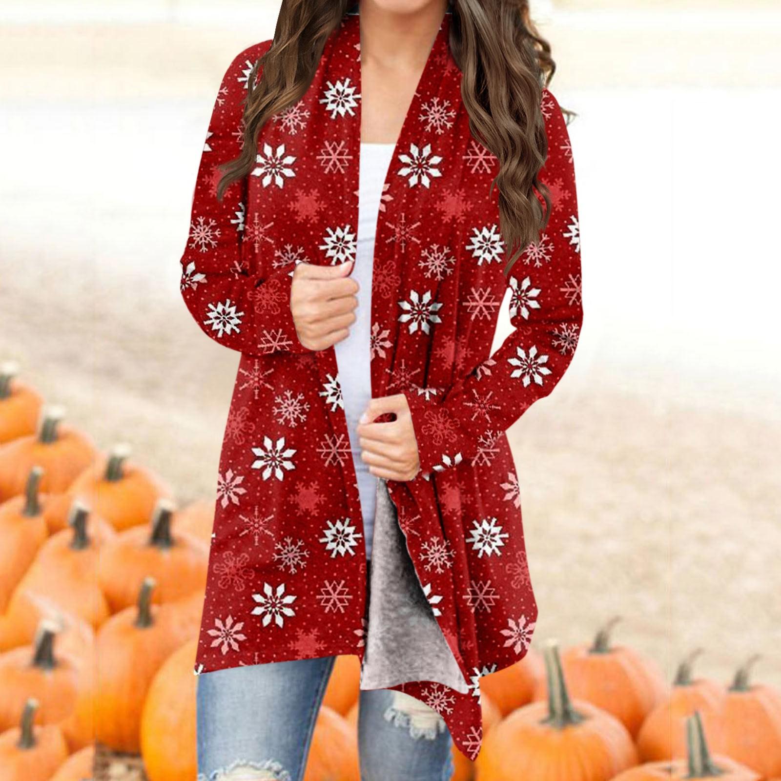 Женская модная рождественская куртка с принтом, повседневный кардиган с длинным рукавом, пальто XXXL красный
Женская модная рождественская куртка с принтом, повседневный кардиган с длинным рукавом, пальто XXXL красный