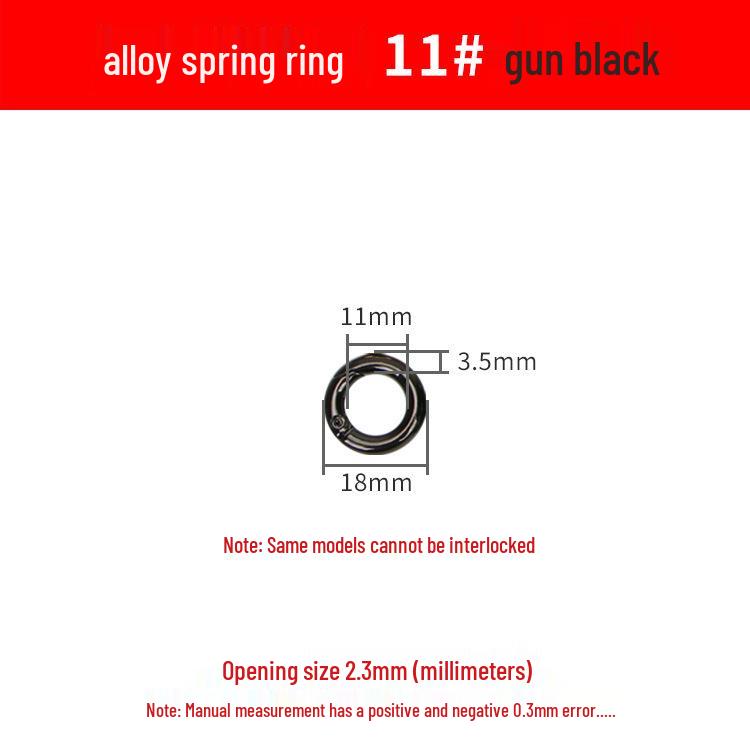 Spring Ring Zinc Alloy Handbag Buckle - Large Round Hook for Jewelry & Accessories
Spring Ring Zinc Alloy Handbag Buckle - Large Round Hook for Jewelry & Accessories