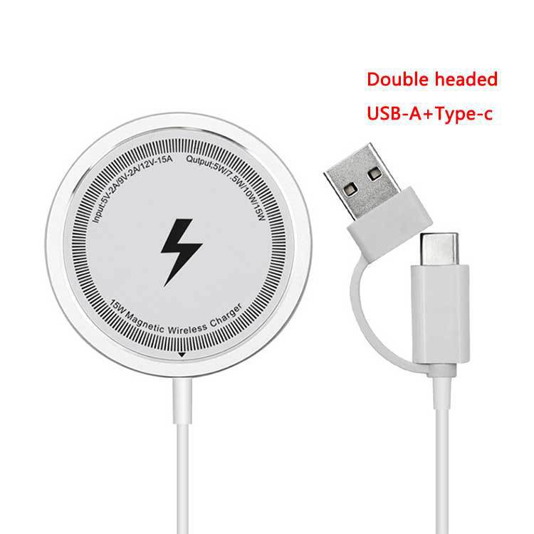 15W Magnetic Wireless Charger for iPhone - Aluminum Alloy Fast Charging Station with USB C Multi-Port Compatible Flash Charger for Apple Watch білий
15W Magnetic Wireless Charger for iPhone - Aluminum Alloy Fast Charging Station with USB C Multi-Port Compatible Flash Charger for Apple Watch білий