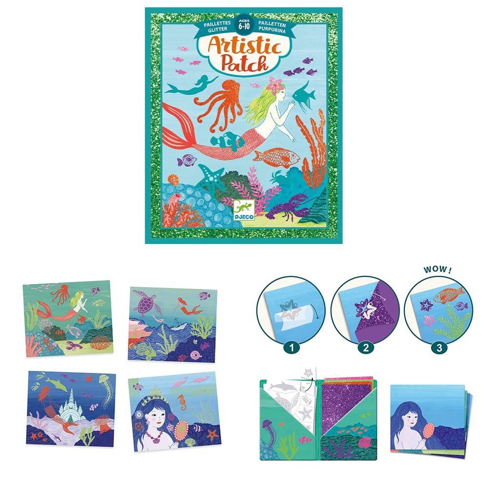 DJECO Artistic Patch Ocean Craft Kit Copying Sticker Transfer Craft Mermaid Sticker Set Sea Fish Craft Set for 5 Years, 6 Years, 7 Years синий
DJECO Artistic Patch Ocean Craft Kit Copying Sticker Transfer Craft Mermaid Sticker Set Sea Fish Craft Set for 5 Years, 6 Years, 7 Years синий