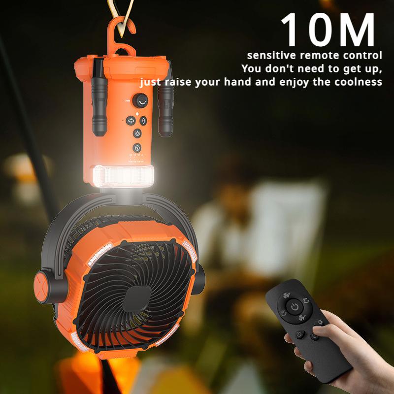 2024 New Outdoor Fan Light Large Capacity Powerful Lighting Infinitely Variable Speed Portable Camping Fan with Remote Control
2024 New Outdoor Fan Light Large Capacity Powerful Lighting Infinitely Variable Speed Portable Camping Fan with Remote Control