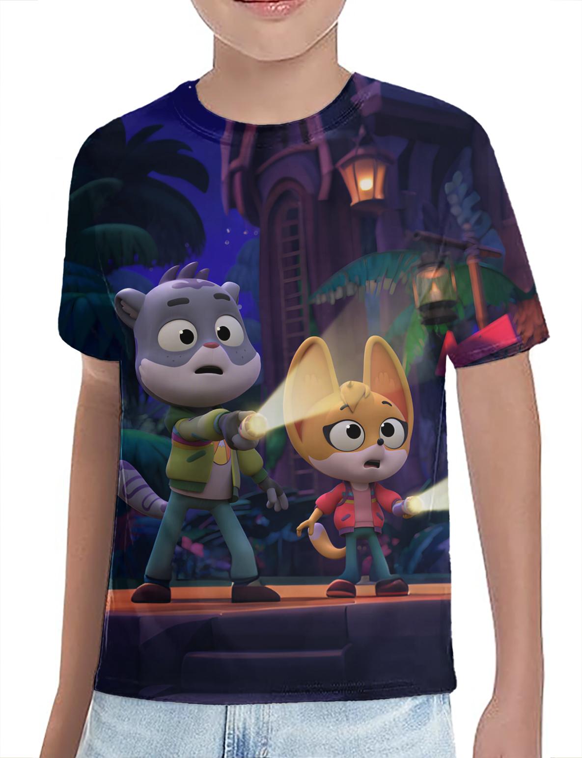 The Creature Cases Children s animated series Tops Sam Snow and Kit Casey Cartoon Tee Summer 3DPrinting Children T-shirt Anime T-shirt Cute T-shirt 110
The Creature Cases Children s animated series Tops Sam Snow and Kit Casey Cartoon Tee Summer 3DPrinting Children T-shirt Anime T-shirt Cute T-shirt 110