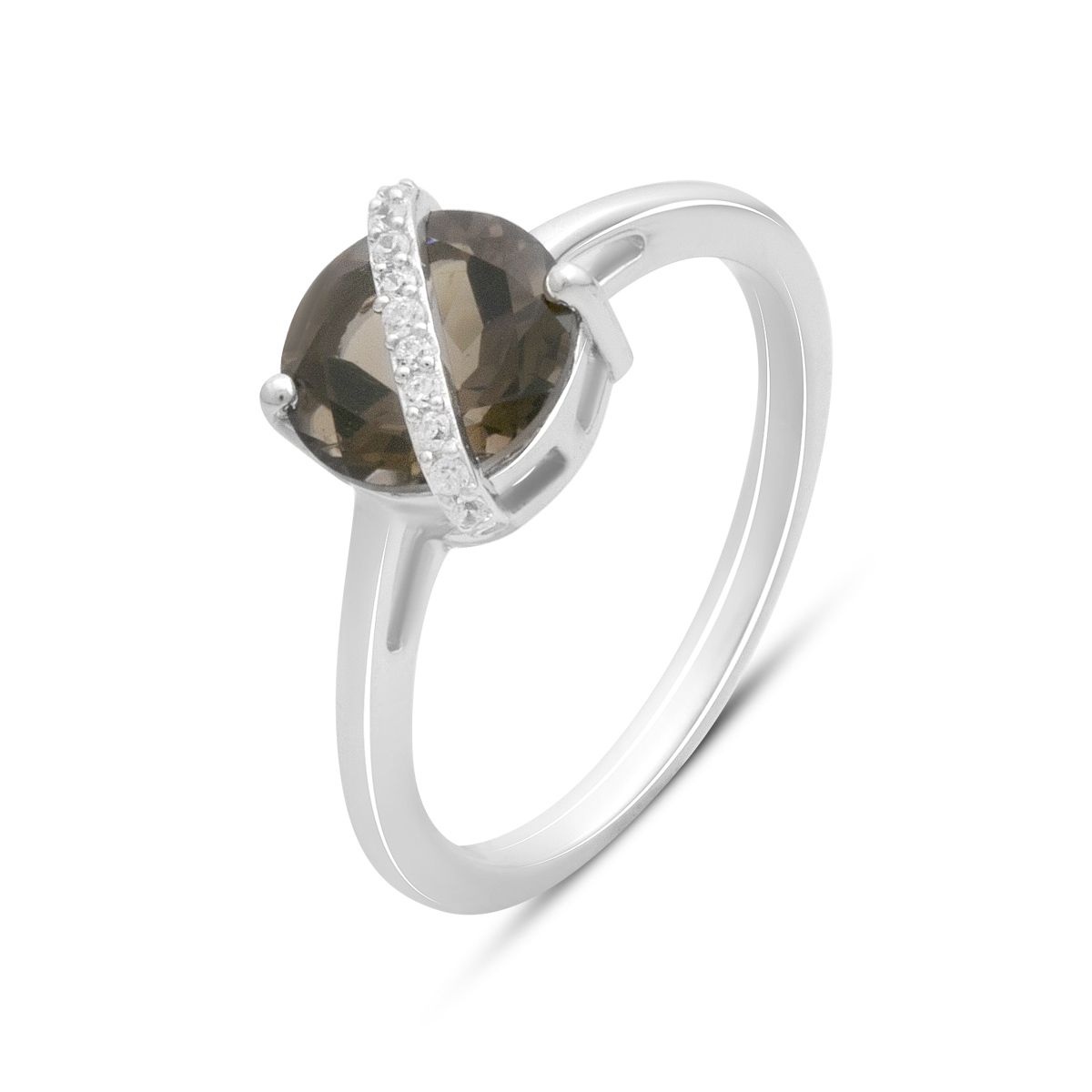 Silver ring with natural rauchtopaz (smoky quartz) 1.841ct, cubic zirconia, product weight 2.38g (2177890) 17.5
Silver ring with natural rauchtopaz (smoky quartz) 1.841ct, cubic zirconia, product weight 2.38g (2177890) 17.5