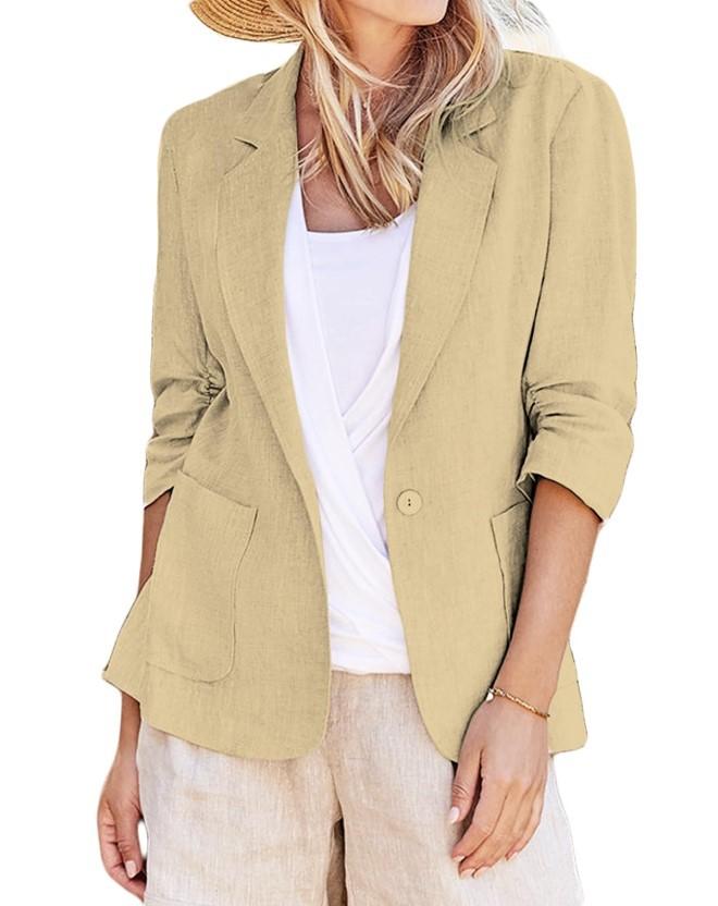 Women s Casual Solid Color Slim Fit Blazer with Pockets S хаки
Women s Casual Solid Color Slim Fit Blazer with Pockets S хаки