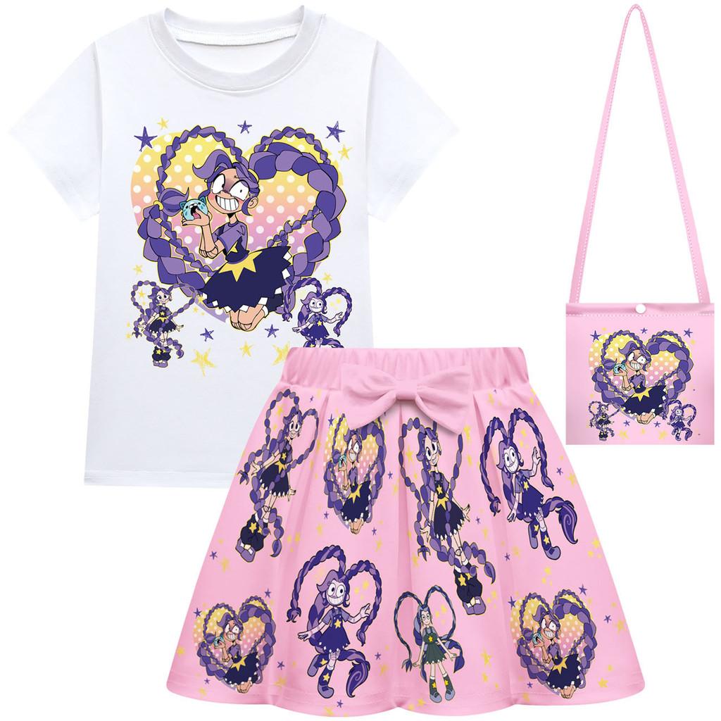 Children Girls Lily Lovebraids Anime Print Short Sleeves T-Shirt Skirt Bag Set 160cm рожевий
Children Girls Lily Lovebraids Anime Print Short Sleeves T-Shirt Skirt Bag Set 160cm рожевий