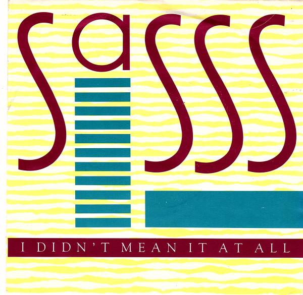 7inch Record SASSS I Didnt Mean It At All TEN41 10 Records 1985 UK SoulFunk Used
7inch Record SASSS I Didnt Mean It At All TEN41 10 Records 1985 UK SoulFunk Used