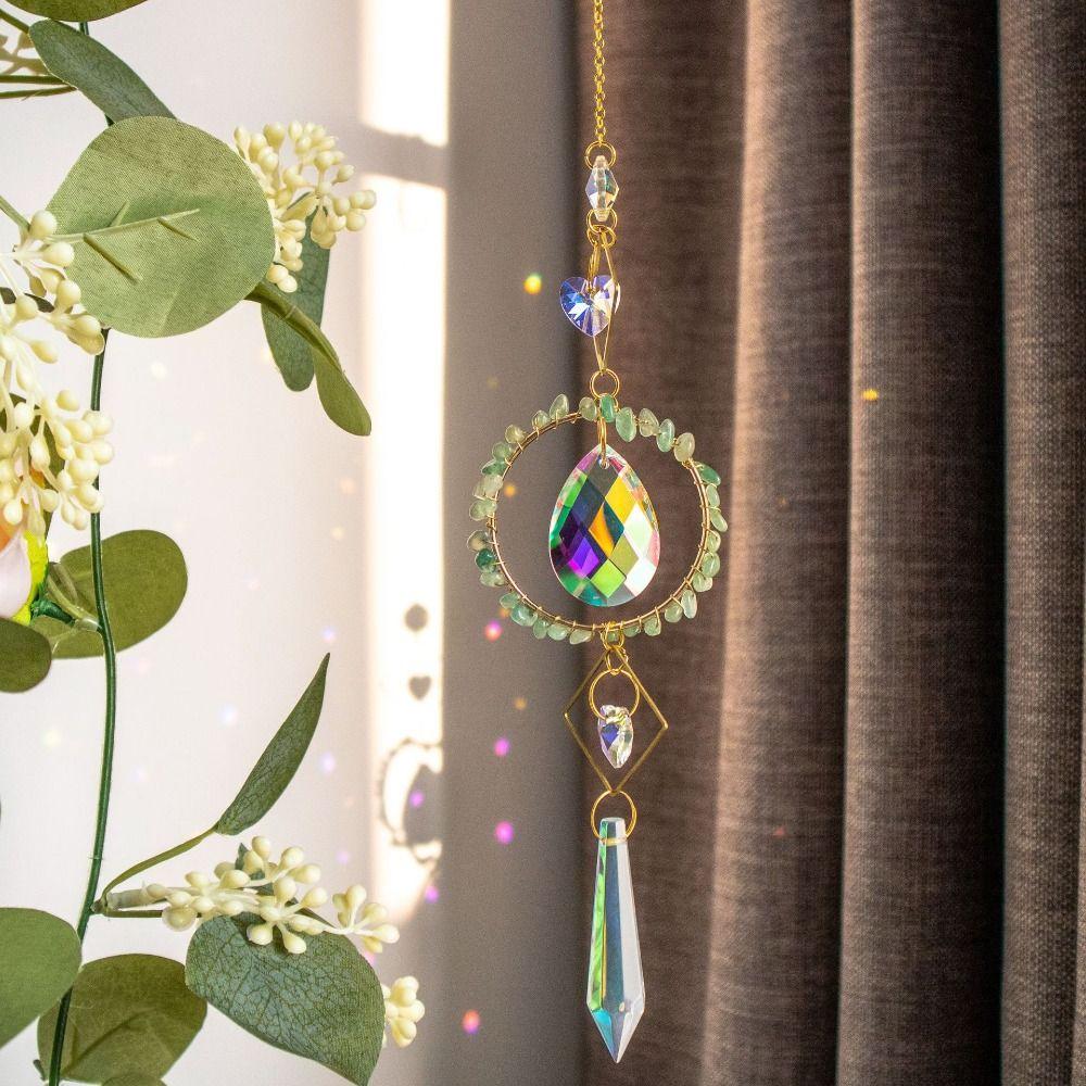 Craft Natural Sun Catcher Hanging Rotating Crystal Ball Pendant Colourful Novelty Rainbow Wind Chime Window
Craft Natural Sun Catcher Hanging Rotating Crystal Ball Pendant Colourful Novelty Rainbow Wind Chime Window