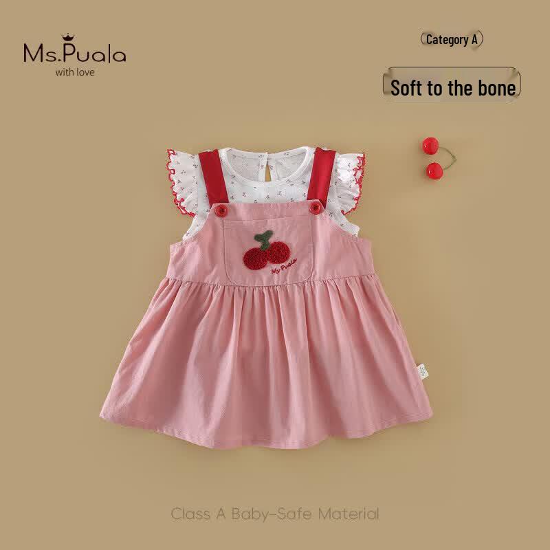 MS.PUALA Baby Girl Summer Suspender Vest Dress Two-Piece Set 110 cm
MS.PUALA Baby Girl Summer Suspender Vest Dress Two-Piece Set 110 cm