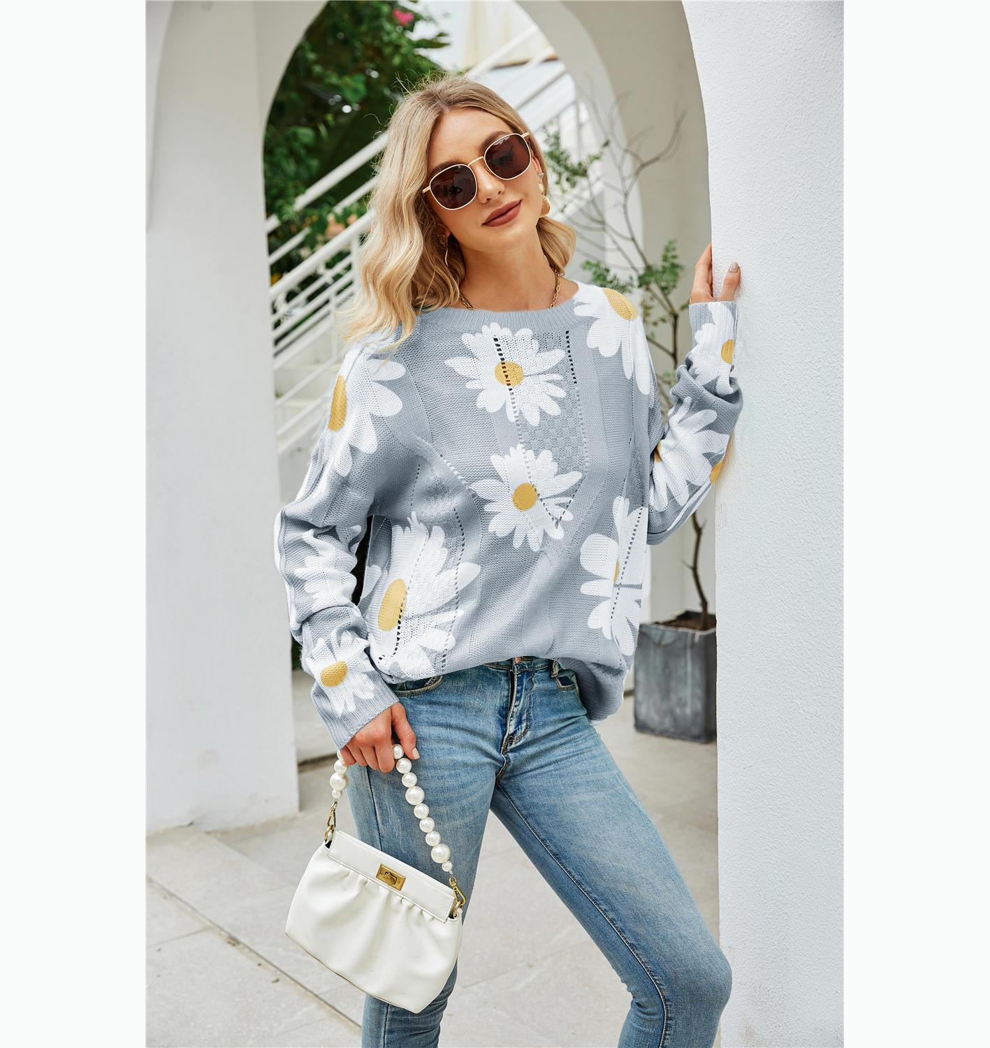 Осенний женский пуловер с цветочным принтом, тонкий свитер, женская удобная женская одежда XL шифер серый
Осенний женский пуловер с цветочным принтом, тонкий свитер, женская удобная женская одежда XL шифер серый