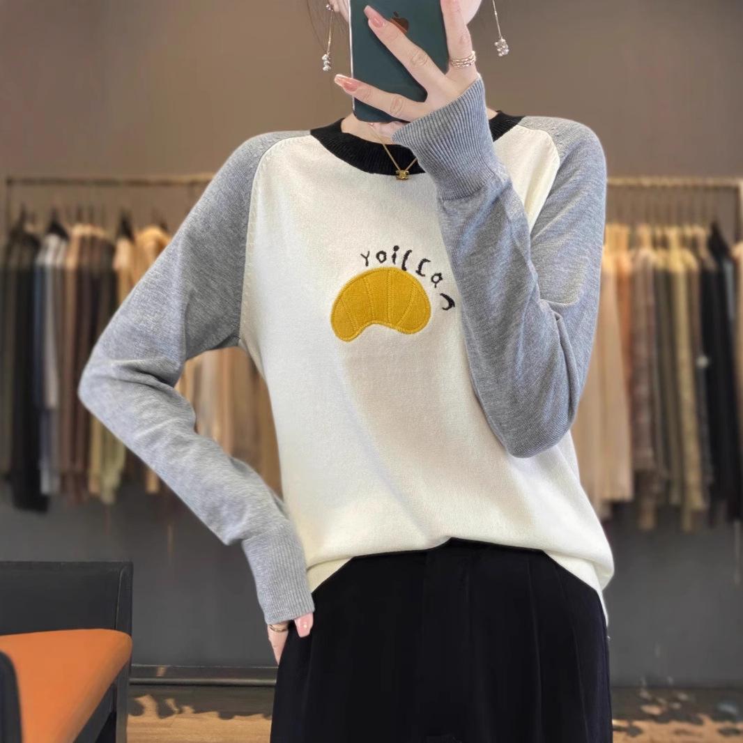 Women s Wool Knit Colorblock Pullover: Versatile Long Sleeve Top for Spring & Fall Large
Women s Wool Knit Colorblock Pullover: Versatile Long Sleeve Top for Spring & Fall Large