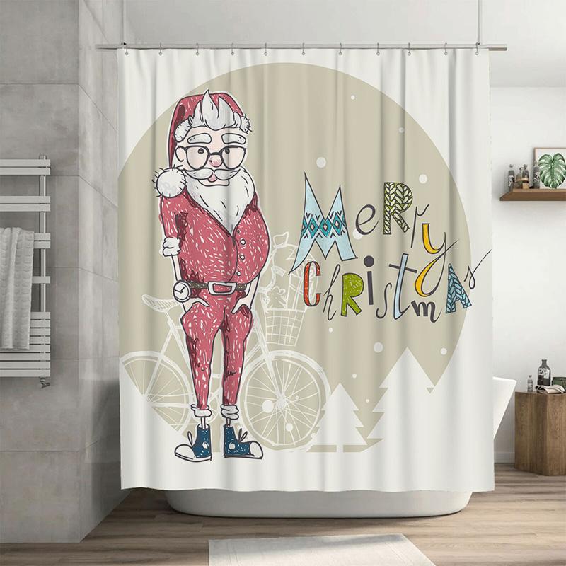 Tu Christmas Shower Curtain Cute Santa Claus Pattern Waterproof Bathroom Decor Holiday Festive Home Decor Gift Idea Xmas Holiday W60H190(CM)-1 Pcs
Tu Christmas Shower Curtain Cute Santa Claus Pattern Waterproof Bathroom Decor Holiday Festive Home Decor Gift Idea Xmas Holiday W60H190(CM)-1 Pcs