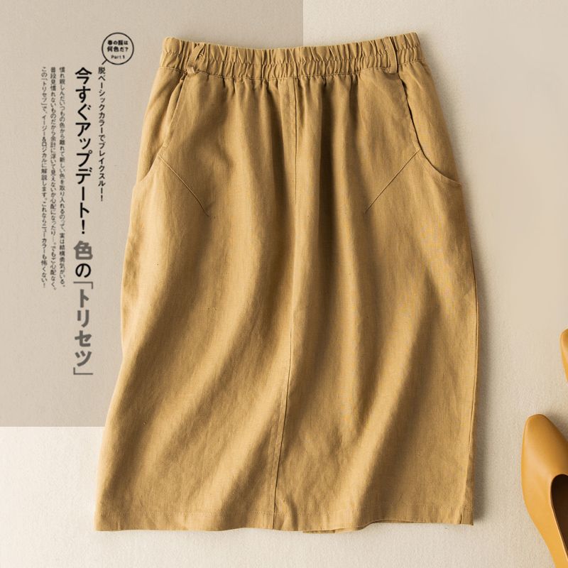 Women s Retro All Match Half Skirt Women s Summer Cotton and Linen Mid Length High Waist A-line Wrapped Hip Skirt 5XL хакі
Women s Retro All Match Half Skirt Women s Summer Cotton and Linen Mid Length High Waist A-line Wrapped Hip Skirt 5XL хакі