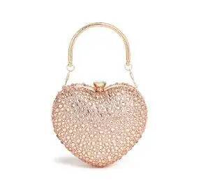 Luxury Diamond Inlay Heart Shape Crystal Clutch Purse Stones Evening Bags Wedding Party Shoulder Bag Rhinestone Clutches Bags
Luxury Diamond Inlay Heart Shape Crystal Clutch Purse Stones Evening Bags Wedding Party Shoulder Bag Rhinestone Clutches Bags