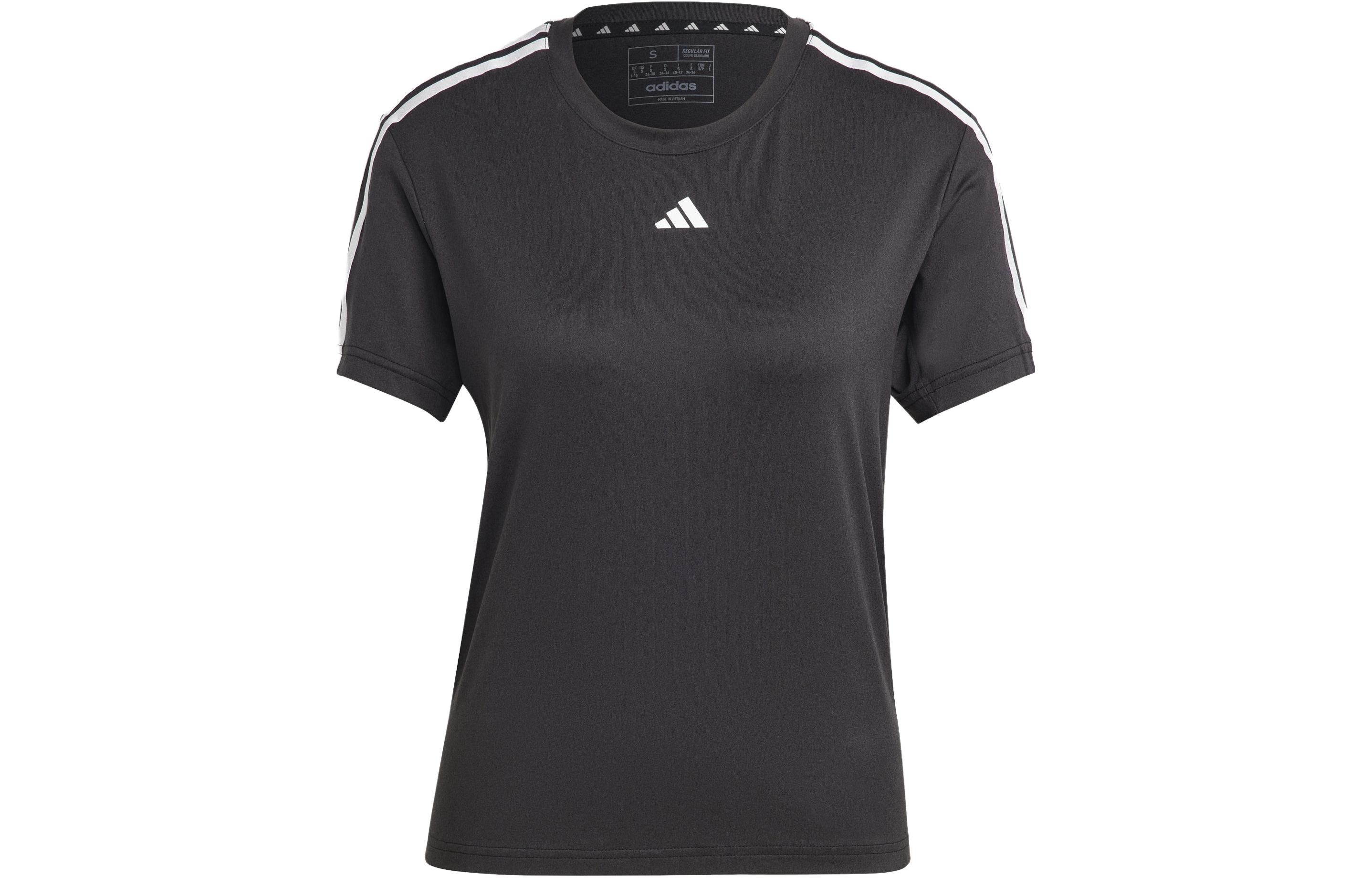 Adidas T Shirts Women s Black Crew Neck Moderate Straight Fit IC5039 M
Adidas T Shirts Women s Black Crew Neck Moderate Straight Fit IC5039 M