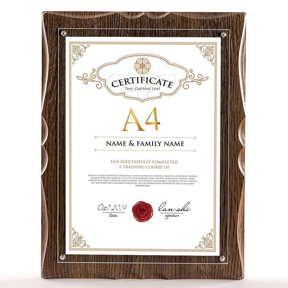 Ransu Award Frame A4 Size Photo Frame Picture Stand Made of MDF for Tabletop and Wall Mounting
Ransu Award Frame A4 Size Photo Frame Picture Stand Made of MDF for Tabletop and Wall Mounting