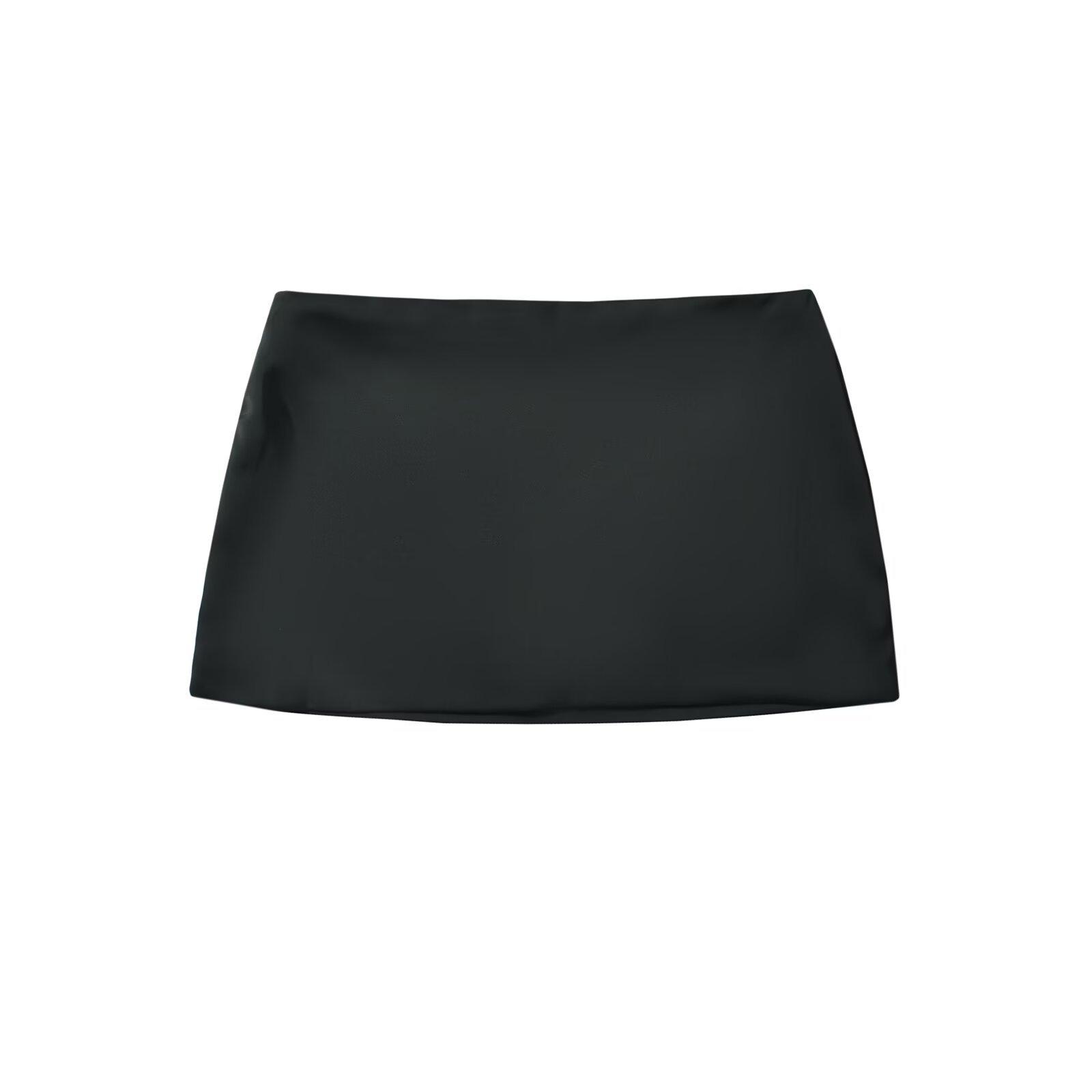 Летняя тонкая однотонная универсальная атласная блестящая юбка-мини А-силуэта с заниженной талией, облегающая бедра, анти-свет S чёрный
Летняя тонкая однотонная универсальная атласная блестящая юбка-мини А-силуэта с заниженной талией, облегающая бедра, анти-свет S чёрный