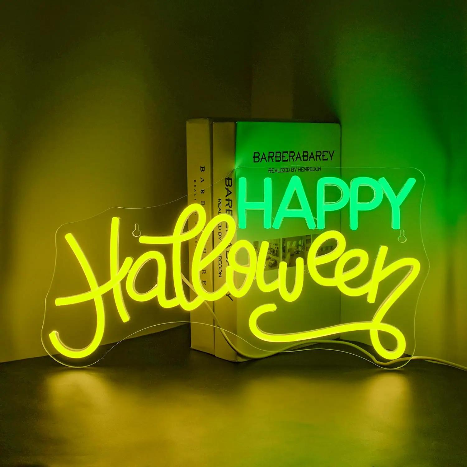 Happy Halloween LED Neon Sign Dimmable Neon Sign,for Wall Decor,Halloween Light Sign for Bar Halloween Party Decor
Happy Halloween LED Neon Sign Dimmable Neon Sign,for Wall Decor,Halloween Light Sign for Bar Halloween Party Decor