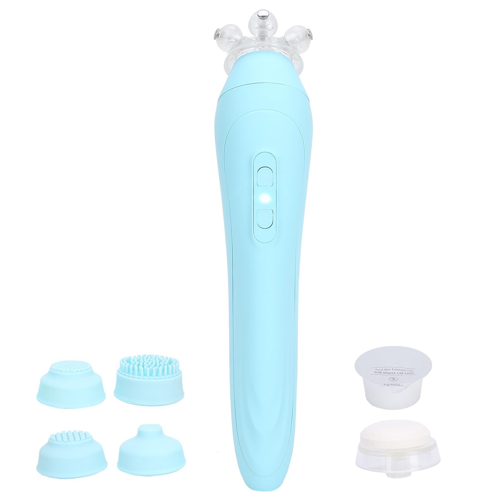 Перезаряжаемая электрическая щетка для очищения лица, силиконовый очиститель пор лица (синий)
Перезаряжаемая электрическая щетка для очищения лица, силиконовый очиститель пор лица (синий)