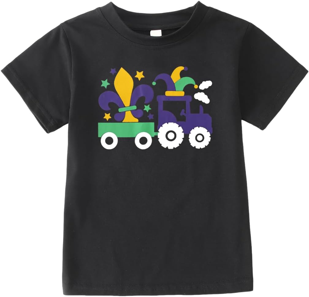 MODNTOGA Kids Boy Mardi Gras T-Shirt Short Sleeve Truck Print Fat Tuesday Crewneck Tee Shirt Toddler New Orleans Party Tops S разноцветный
MODNTOGA Kids Boy Mardi Gras T-Shirt Short Sleeve Truck Print Fat Tuesday Crewneck Tee Shirt Toddler New Orleans Party Tops S разноцветный