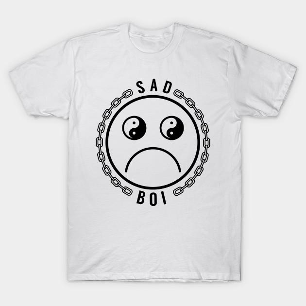 Новая модная мужская футболка Sad Boi на белом принте, топы с короткими рукавами, повседневные футболки
Новая модная мужская футболка Sad Boi на белом принте, топы с короткими рукавами, повседневные футболки