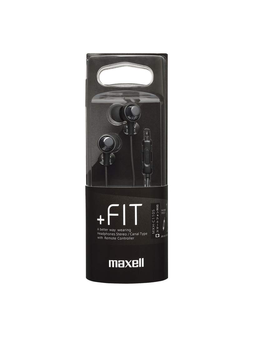 Hitachi Maxell Canal Headphones microphone for Black (with smartphone) MXH-C110SBK чорний
Hitachi Maxell Canal Headphones microphone for Black (with smartphone) MXH-C110SBK чорний