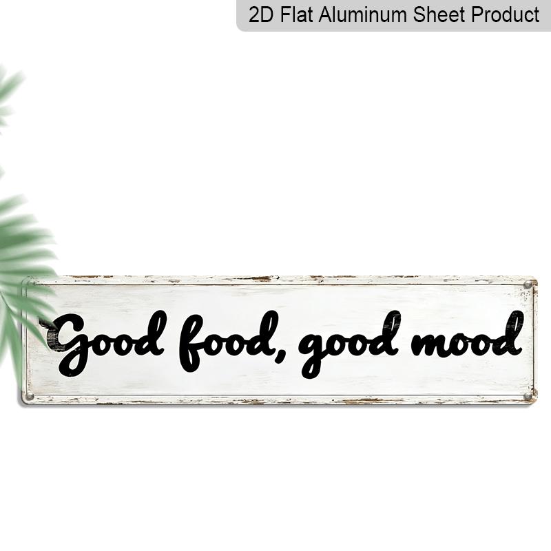 2D Flat, 1pc, 3.94 X 15.74 Inches Aluminum Decorative Sign - Good Food Good Mood Metal Wall Art Sign - Rustic Farmhouse Vintage Kitchen Decor with 40cm x 10cm
2D Flat, 1pc, 3.94 X 15.74 Inches Aluminum Decorative Sign - Good Food Good Mood Metal Wall Art Sign - Rustic Farmhouse Vintage Kitchen Decor with 40cm x 10cm