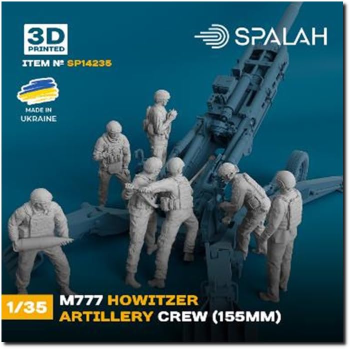 Sparach Украина M777 155мм гаубица расчет 7 деталей смоляной набор SPU14235 1/35 (человек)
Sparach Украина M777 155мм гаубица расчет 7 деталей смоляной набор SPU14235 1/35 (человек)