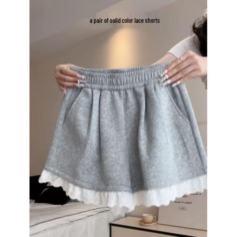 Lace Trim Wide-Leg High Waist Casual Shorts - Summer 2025 Korean Style Women s Sweet Spicy Dancing Hot Pants XL
Lace Trim Wide-Leg High Waist Casual Shorts - Summer 2025 Korean Style Women s Sweet Spicy Dancing Hot Pants XL