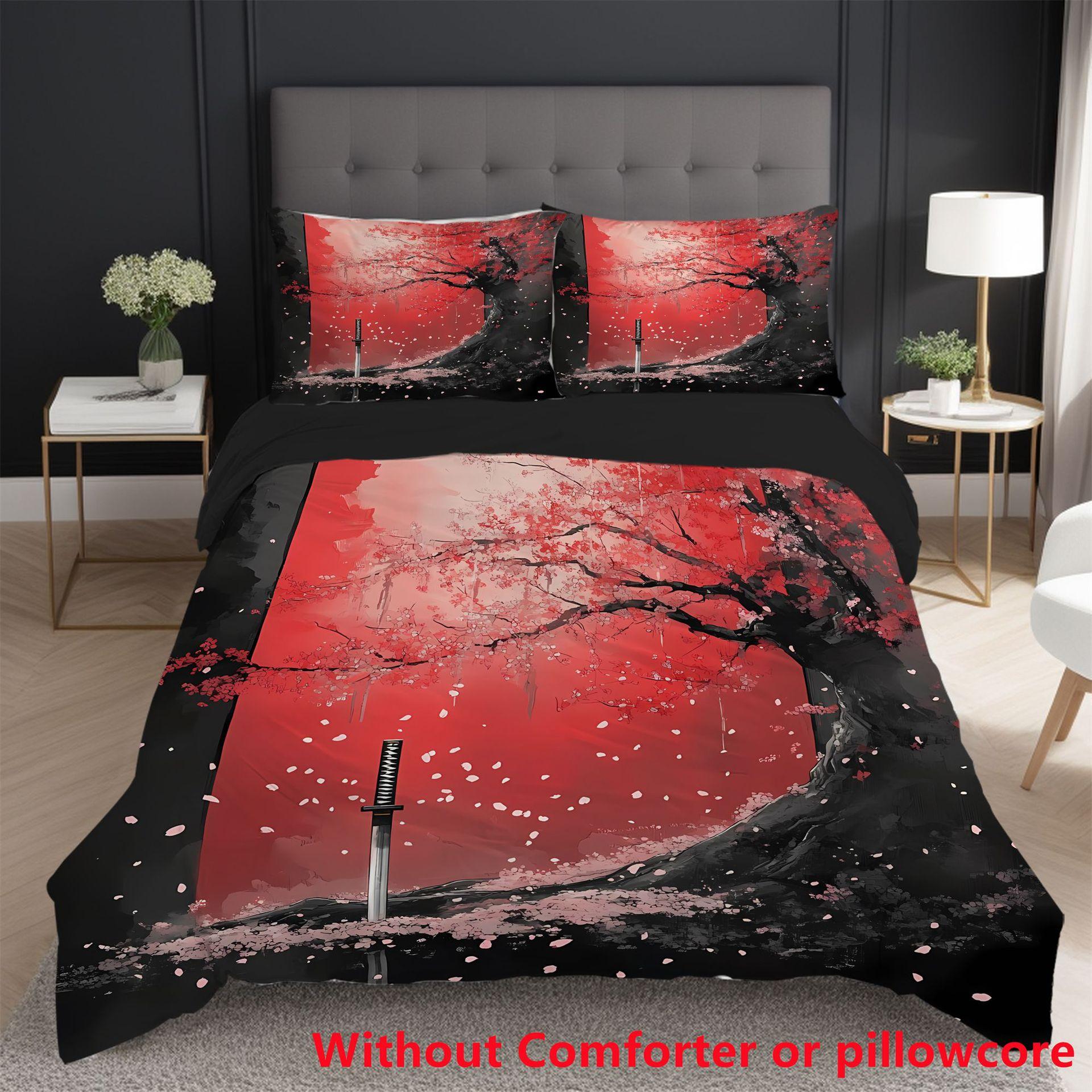 Romantic Cherry Blossom Digital Printing 3D Quilt Cover, Bedding Home Textile Three-Piece Set 135 * 200cm 50 * 80cm * 1 two-piece set
Romantic Cherry Blossom Digital Printing 3D Quilt Cover, Bedding Home Textile Three-Piece Set 135 * 200cm 50 * 80cm * 1 two-piece set