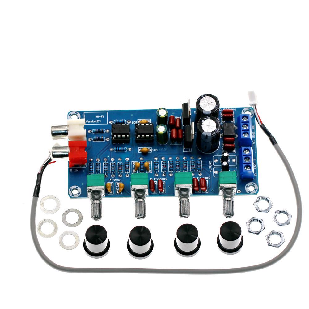 XH-M164 Preamp Board with NE5532, Treble/Bass/Volume Adjustments, and Knob Controls
XH-M164 Preamp Board with NE5532, Treble/Bass/Volume Adjustments, and Knob Controls