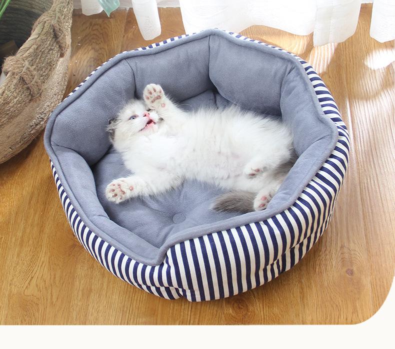 Striped Four Seasons Pet Supplies Small and Medium Dogs Dog Cat Nest All-inclusive Edge High Elastic PP Cotton Pet Nest Pad
Striped Four Seasons Pet Supplies Small and Medium Dogs Dog Cat Nest All-inclusive Edge High Elastic PP Cotton Pet Nest Pad