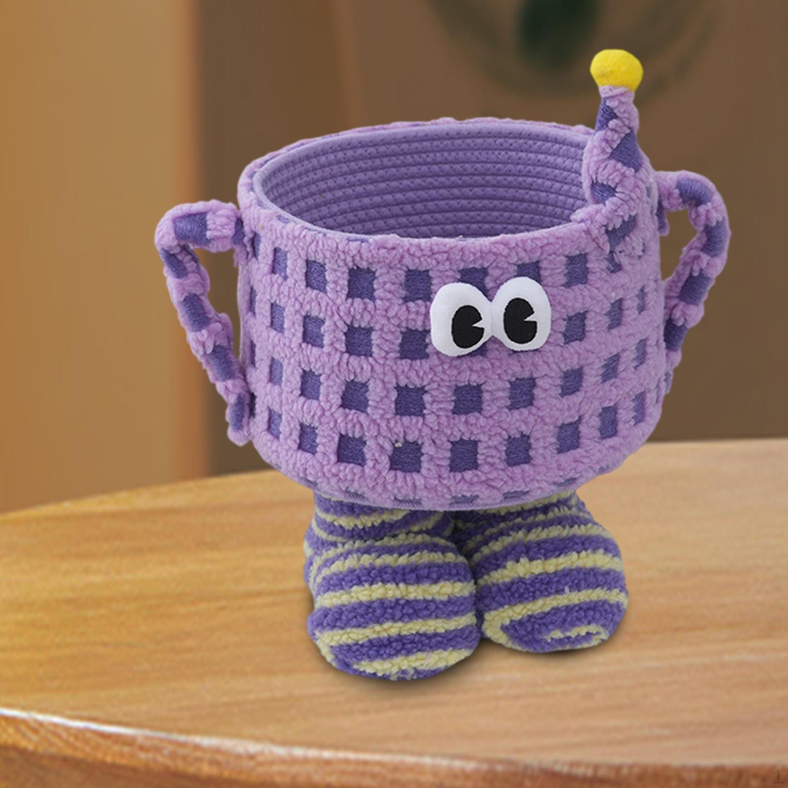 Мультяшная хлопковая веревка, органайзер для корзины, украшение, настольное хранилище для всякой всячины, плетеное для фиолетовый
Мультяшная хлопковая веревка, органайзер для корзины, украшение, настольное хранилище для всякой всячины, плетеное для фиолетовый