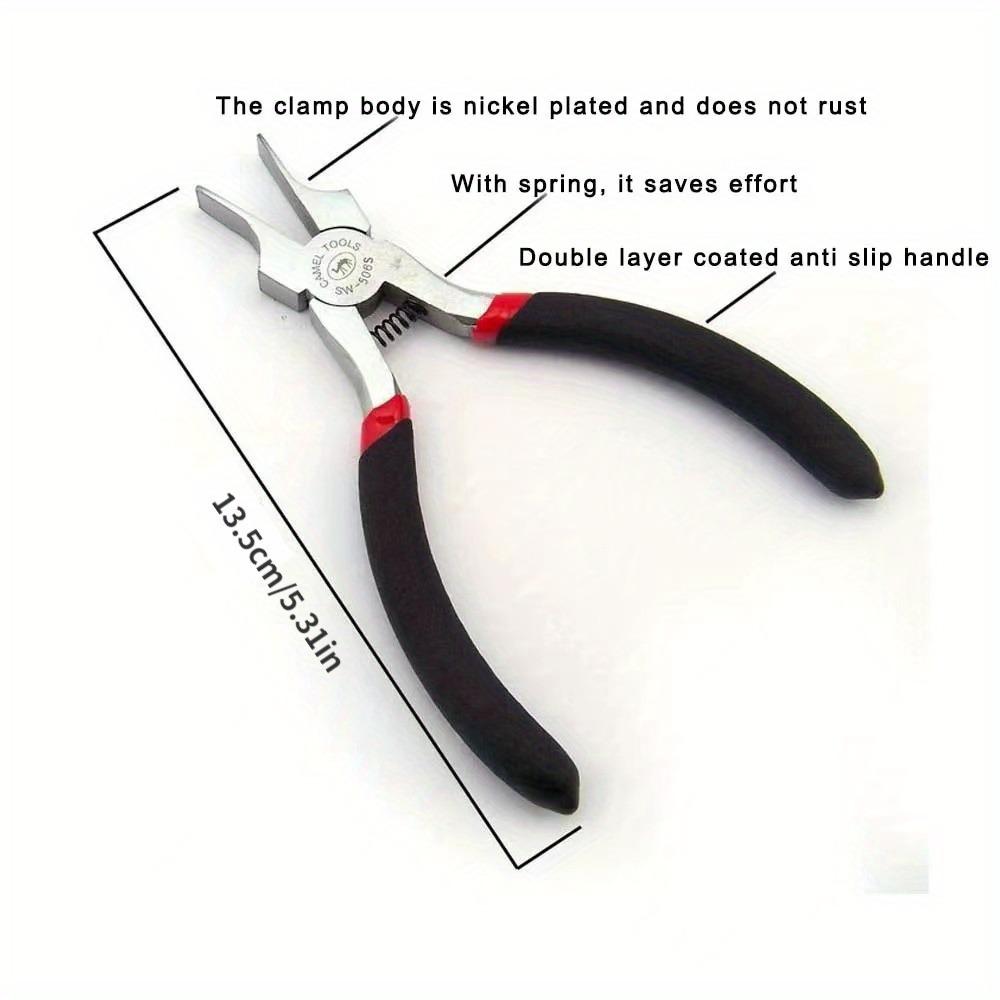 1pc Wide Flat Nose Pliers Nylon Smooth Nose Pliers Jewelry Making Wire Bending Bead Polishing Hand Craft Repair Tools
1pc Wide Flat Nose Pliers Nylon Smooth Nose Pliers Jewelry Making Wire Bending Bead Polishing Hand Craft Repair Tools