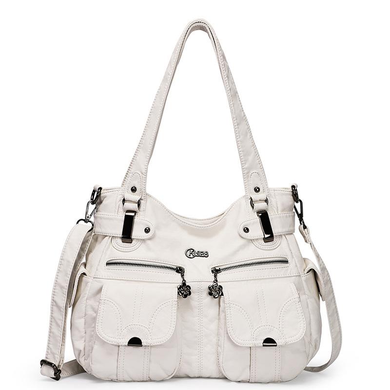 Leather Handbag Design/Shoulder/Shoulder Bag/Large Capacity 8 Small Pockets for Girls/Women білий
Leather Handbag Design/Shoulder/Shoulder Bag/Large Capacity 8 Small Pockets for Girls/Women білий