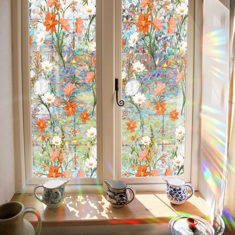 Green Leaf Window Privacy Film Daisy Glass Sticker Decorative Window Sticker Living Room Style 6
Green Leaf Window Privacy Film Daisy Glass Sticker Decorative Window Sticker Living Room Style 6