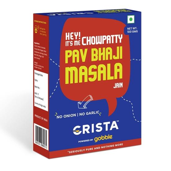 CRISTA Jain Chowpatty Pav Bhaji Masala | Смесь специй премиум-класса | Веганский | Без лука | Без чеснока | Без добавления красителей и наполнителей | 100 г
CRISTA Jain Chowpatty Pav Bhaji Masala | Смесь специй премиум-класса | Веганский | Без лука | Без чеснока | Без добавления красителей и наполнителей | 100 г
